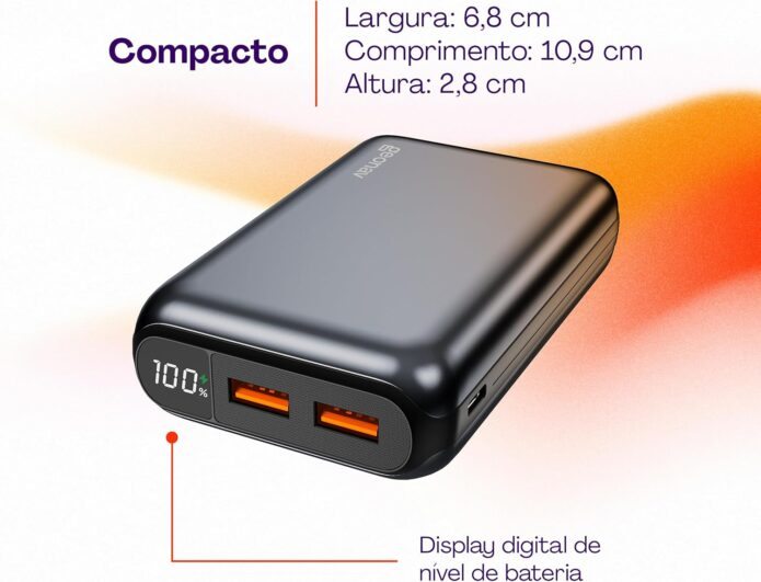 Geonav Power Bank para trekking, Carregador Portátil Universal 20.000mAh